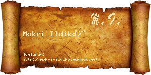 Mokri Ildikó névjegykártya